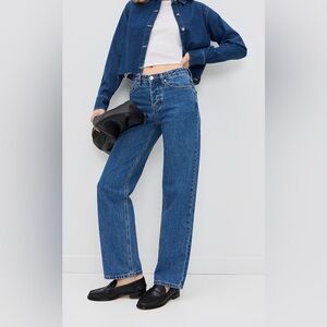 PARKE Baggy Straight Jean - Medium Wash